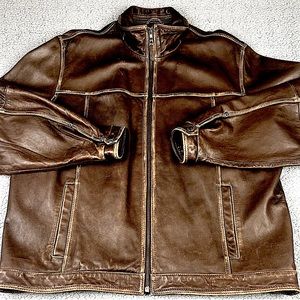 Tommy Bahama leather jacket… Size extra large in  phenomenal condition!